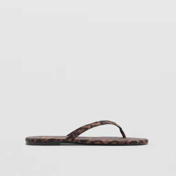 218. MANGO MNG LEOPARD-PRINT SANDALS WITH STRAP $70 EUC Sz 36 - Picture 3 of 5